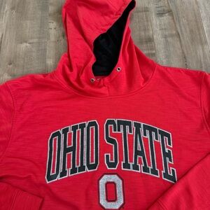 Ohio State Buckeyes Hooded Sweatshirt Authentic Apparel 3XL Red Hoodie READ